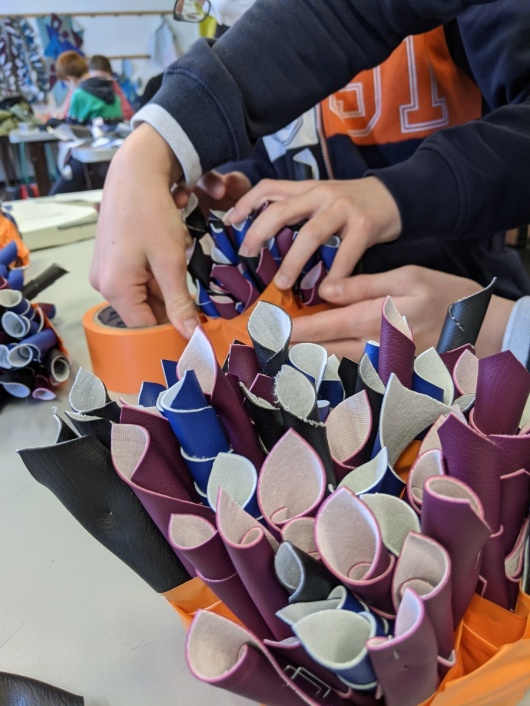 Accumuler des motifs, atelier arts plastiques avec Julie Maquet - R&eacute;sidences 2021.