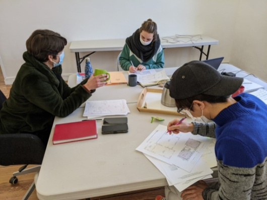 Résidence de Julie Maquet et Keita Mori en 2021 au Centre d'art contemporain de Pontmain.