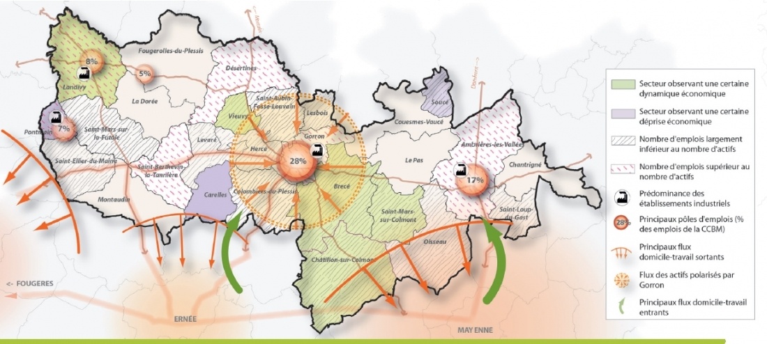 Carte de diagnostic &eacute;conomique - Elaboration du PLUi (2020)