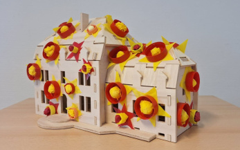 Maquette réalisé par l'école de Pontmain