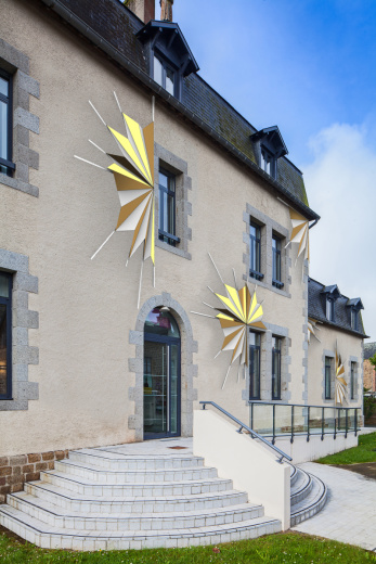 Dessin pr&eacute;paratoire pour la fa&ccedil;ade du centre d&rsquo;art &copy; Vincent Mauger